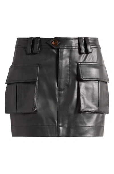 Mistress Rocks Cargo Miniskirt In Black