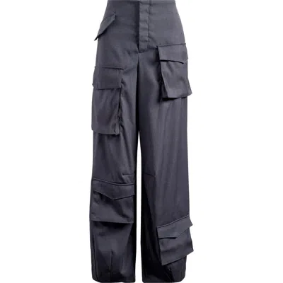 Mistress Rocks Cargo Pants In Dark Grey