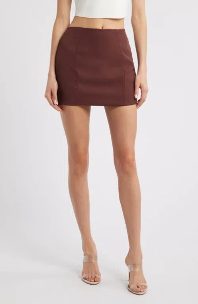 Mistress Rocks Chocolate Miniskirt