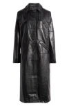 MISTRESS ROCKS FAUX LEATHER TRENCH COAT