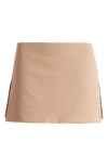 Mistress Rocks Mid Rise Miniskirt In Clay