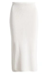 Mistress Rocks Placed Floral Mesh Midi Skirt In White