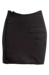 Mistress Rocks Stretch Miniskirt In Black
