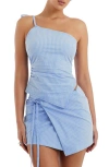 MISTRESS ROCKS MISTRESS ROCKS STRIPE ONE-SHOULDER ASYMMETRIC TOP
