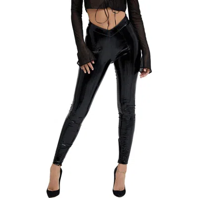 Mistress Rocks Ultraskinny Vinyl Pants In Black