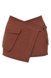 Mistress Rocks Utility Skirt In Cocoa