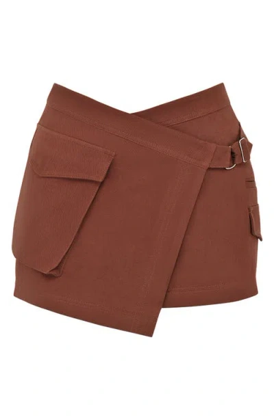 Mistress Rocks Utility Skirt In Cocoa