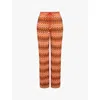 Mistress Rocks Chevron Knit Drawstring Pants In Multicolour