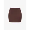 Mistress Rocks Womens High-rise Stretch-woven Body-con Mini Skirt Chocolate In Chocolate