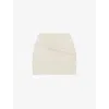 Mistress Rocks Fray Tweed Miniskirt In White