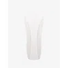 Mistress Rocks Womens Mesh-panel High-rise Stretch-jersey Maxi Skirt Ivory In Ivory