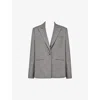 Mistress Rocks Womens  Peak-lapel Single-breasted Checked Stretch Cotton-blend Blazer In Brown