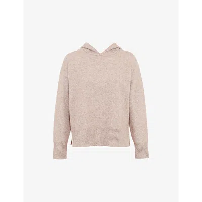 Mistress Rocks Womens Soft Relaxed Stretch-knit Hoody Biscuit