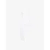 Mistress Rocks Womens White Plunge Draped Woven Mini Dress In White