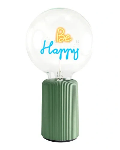 Mitb Be Happy Portable Table Lamp In Green