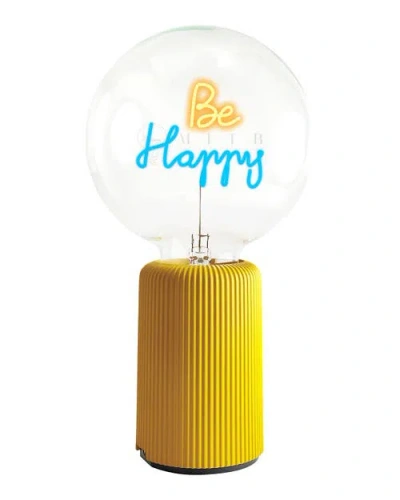 Mitb Be Happy Portable Table Lamp In Yellow