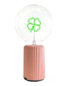 Mitb Clover Portable Table Lamp In Pink