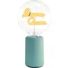 Mitb Drama Queen Portable Table Lamp In Blue