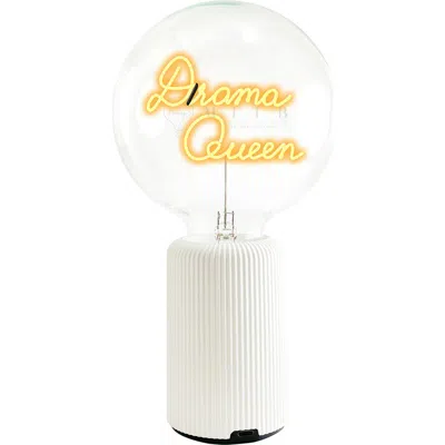 Mitb Drama Queen Portable Table Lamp In White