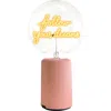 Mitb Follow Your Dreams Portable Table Lamp In Pink