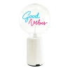 Mitb Good Vibes Portable Table Lamp In White
