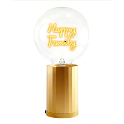 Mitb Happy Family Portable Table Lamp In Gold