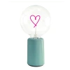 Mitb Heart Portable Table Lamp In Blue