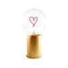 Mitb Heart Portable Table Lamp In Multi