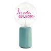 Mitb La Vie En Rose Portable Table Lamp In Blue