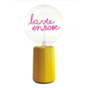 Mitb La Vie En Rose Portable Table Lamp In Yellow