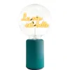 Mitb La Vie Est Belle Portable Table Lamp In Green