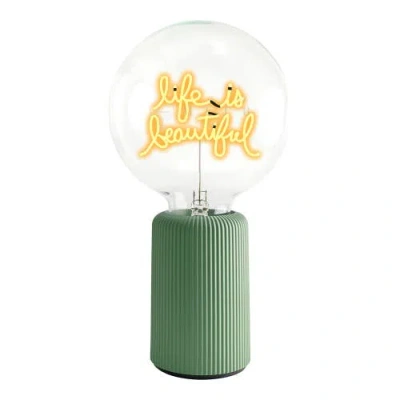 Mitb Life Is Beautiful Portable Table Lamp In Multi
