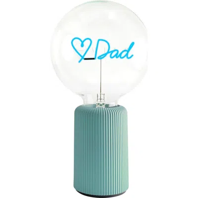 Mitb Love Dad Portable Table Lamp In Blue