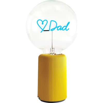 Mitb Love Dad Portable Table Lamp In Yellow