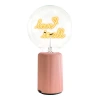 Mitb Love Is All Portable Table Lamp In Pink