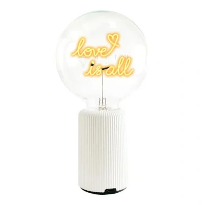 Mitb Love Is All Portable Table Lamp In White