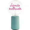 Mitb Love Is In The Air Portable Table Lamp In Blue
