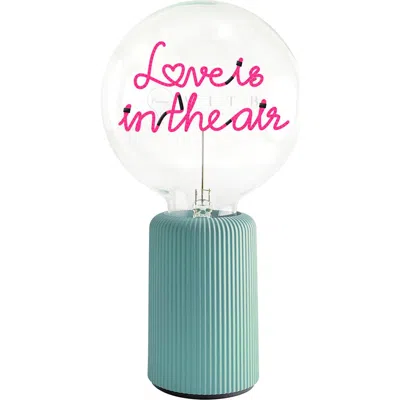 Mitb Love Is In The Air Portable Table Lamp In Blue