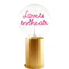 Mitb Love Is In The Air Portable Table Lamp In Gold