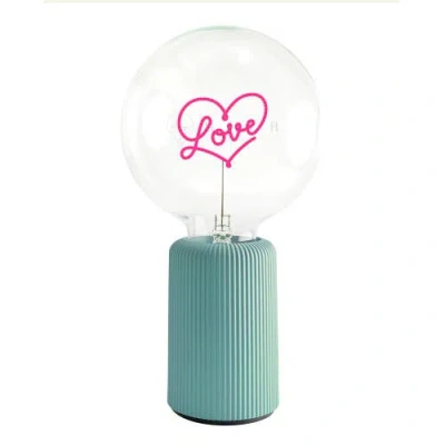 Mitb Love Portable Table Lamp In Blue