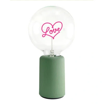 Mitb Love Portable Table Lamp In Green