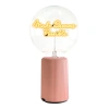Mitb Make Dreams Possible Portable Table Lamp In Pink