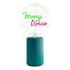 Mitb Merry Xmas Portable Table Lamp In Green