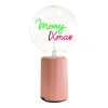 Mitb Merry Xmas Portable Table Lamp In Pink
