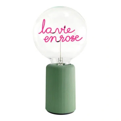Mitb Rose Portable Table Lamp In Green