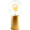 Mitb Skull Portable Table Lamp In Gold
