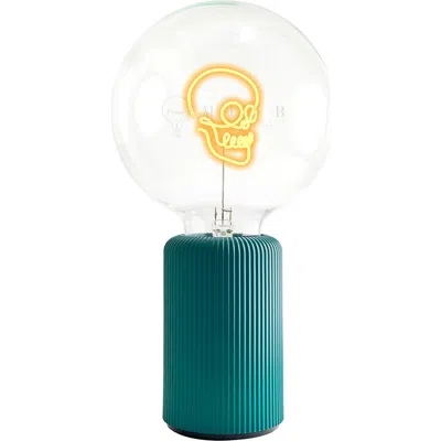Mitb Skull Portable Table Lamp In Green