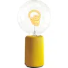 Mitb Skull Portable Table Lamp In Yellow