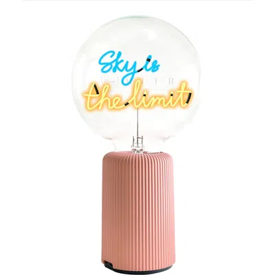 Mitb Sky Is The Limit Portable Table Lamp In Pink