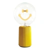 Mitb Smiley Portable Table Lamp In Yellow